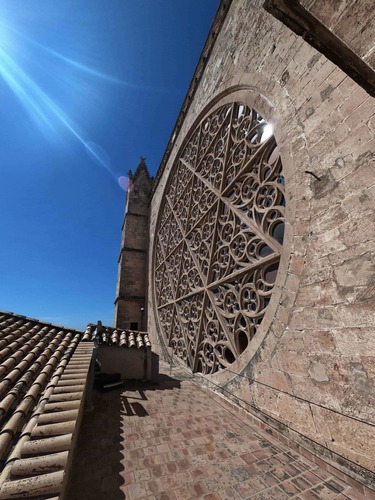 Su Rosetón desde otro punto de vista Catedral de Palma de Mallorca, su gran rosetón